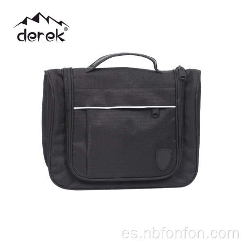 Bolsa de tocador para hombres de cinco secciones PVC Bag Black